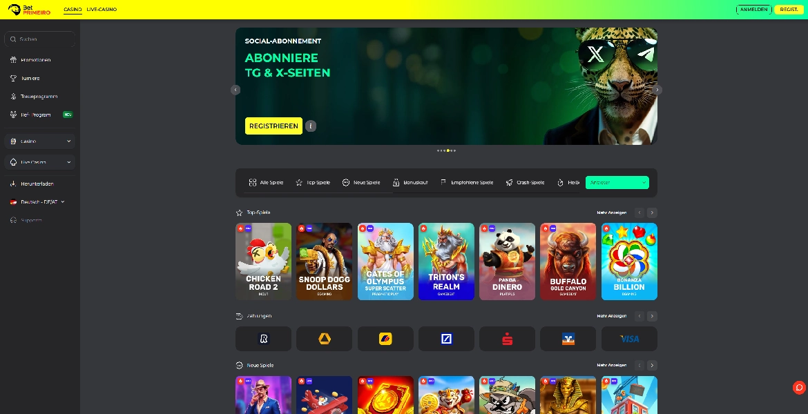 BetPrimeiro Casino Login