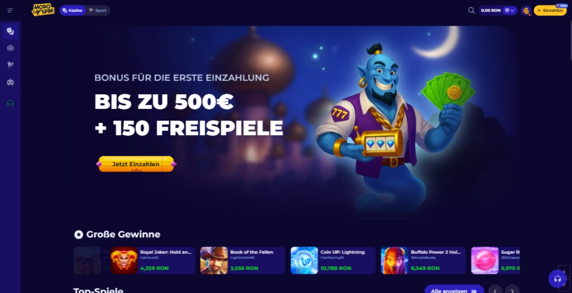 MoroSpin Casino Login